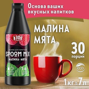 Основа для напитков SPOOM MIX Малина мята 1 кг