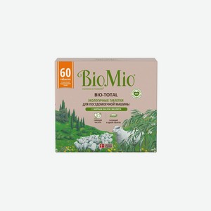 Таблетки для посудомоечной машины BioMio Bio-total с маслом эвкалипта 60 шт