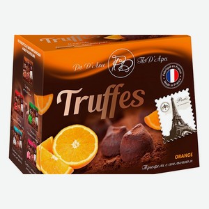 Конфеты шоколадные Chocolat Mathez Трюфель с засахаренной цедрой апельсина 160 г
