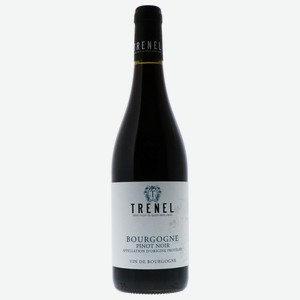 Вино Бургонь Пино Нуар Тренель, красное сухое, 12%, 0.75л, Франция