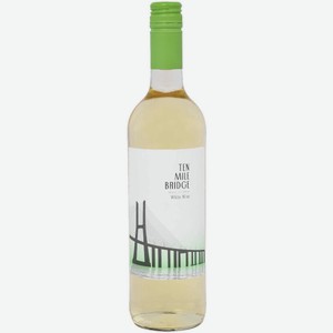 Вино Тен Майл Бридж, белое сухое, 12%, 0.75л, Португалия