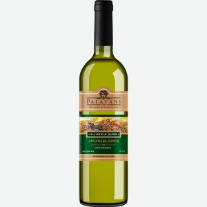 Вино Палавани Алазанская Долина, белое полусладкое, 12%, 0.75л, Грузия