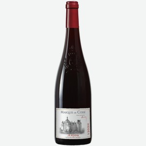 Вино Маркиз де Коссе Анжу, красное сухое, 12%, 0.75л, Франция