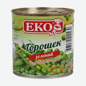 Горошек консервированный Еко зеленый, 400 г