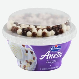 Йогурт Савушкин Anetu с шариками в шоколаде 5%, 105 г