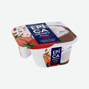 Йогурт Epica Crispy клубника/кокос 7.3%, 0.138 кг
