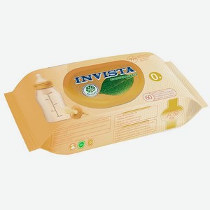 Салфетки детские влажные Invista Invista Bio Orange с первых дней жизни с клапаном 60 шт