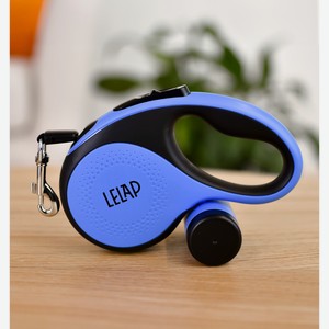 LeLap рулетка-ремень для собак, синяя (15 кг, 3 м)