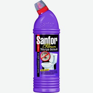 Средства для сантехники Sanfor Chlorum ультра белый 750мл