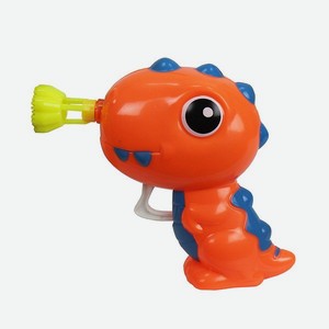Мыльные пузыри Мы-шарики 1toy Динозаврик оранжевый Т15019