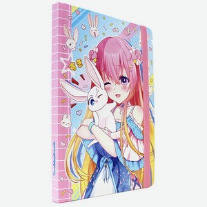 Блокнот Проф-Пресс Точкабук А5 72 листа Anime Pets. Девочка с кроликом