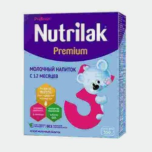 Смесь Nutrilak Premium 3 Молочный Напиток С 12 Месяцев 300г