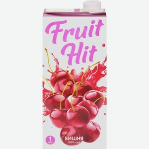 Сок Fruit Hit вишня, 1л x 12 шт Россия