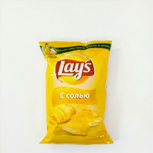 Картофельные чипсы Lays со вкусом соли 25 шт х 70 г