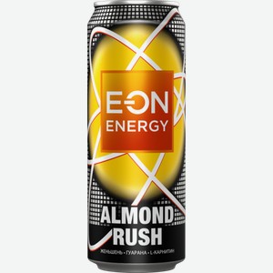 Напиток E-on Almond Rush Абрикос-Миндаль энергетический безалкогольный газированный