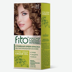 Крем-краска для волос «Фитокосметик» Fito Color Intense тон 6.0 Натуральный русый, 115 мл