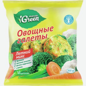 Галеты овощные МОРОЗКО грин, летний микс, 0.3кг
