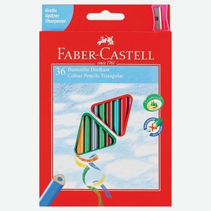 Карандаши цветные Faber Castell утолщенные 36цветов +точилка 120536