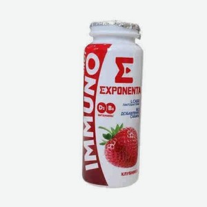 Напиток Exponenta Imunno Shot Клубника 2.5% 100г