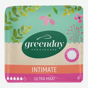 Прокладки гигиенические Green Day Intimate Ultra Maxi Dry, 8 шт