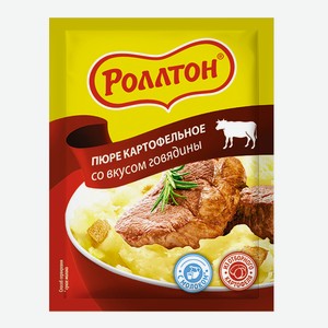 Пюре 34 г Роллтон картофельное говядина м/уп