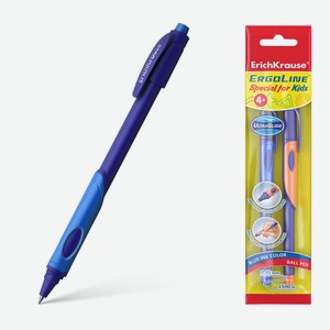 Ручка шариковая ErichKrause ErgoLine Kids, Ultra Glide Technology, цвет чернил синий