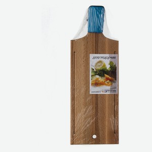 Доска разделочная деревянная для чистки рыбы с зажимом, 180х500 мм