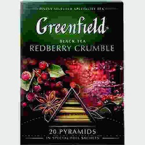 Чай Черный Greenfield Redberry Crumble 20 Пирамидок