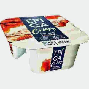 Йогурт Epica Crispy Рус Карамель-семена Подсолнечника-орех 10,2% 140г