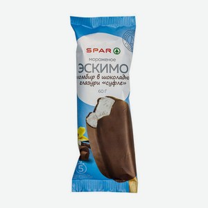 Мороженое Пломбир Spar Эскимо Суфле 12% 60г