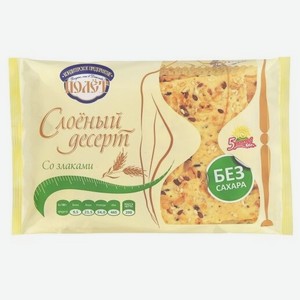 Печенье Полет Слоеный десерт со злаками без сахара, 200 г