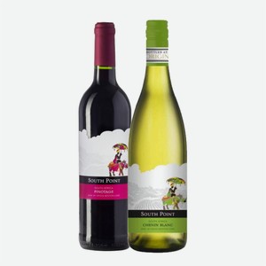 Вино САУС ПОИНТ красное сухое/белое сухое 0,75л ЮАР