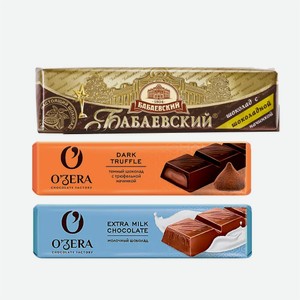 Шоколадный батончик БАБАЕВСКИЙ/Шоколад  OZERA  в ассортименте 45-50гр