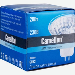 Лампа галогенная Camelion JCDR GU5.3 230 В рефлекторная, 20 Вт