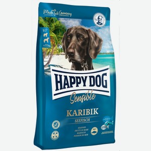 Happy Dog Supreme Karibic для собак средних и крупных пород с морской рыбой и картофелем 4 кг