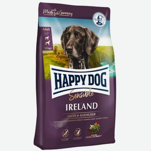 Happy Dog Supreme Irland Ирландия для собак средних и крупных пород с лососем и кроликом 12,5 кг