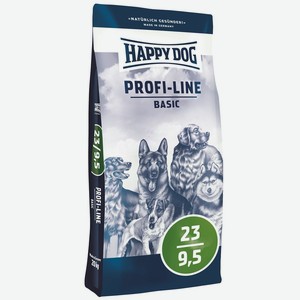 Happy Dog Profi-Line Basic 23/9,5 для взрослых собак всех пород 20 кг