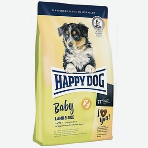 Happy Dog Baby Lamb & Rice для щенков всех пород до 6 месяцев с ягненком и рисом 10кг