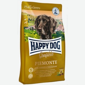 Happy Dog Supreme Piemonte Пьемонт для собак средних и крупных пород с уткой и каштаном 4 кг