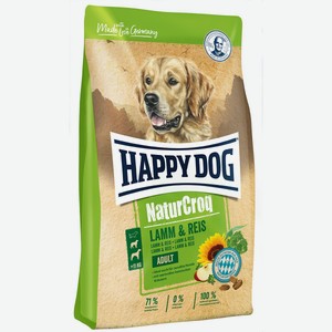 Happy Dog NaturCroq Adult Lamb and Rice для собак всех пород с ягненком и рисом 15 кг