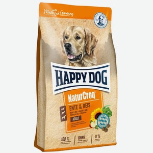 Happy Dog NaturCroq Adult Duck and Rice для собак, с уткой и рисом, здоровье кожи и шерсти 12 кг