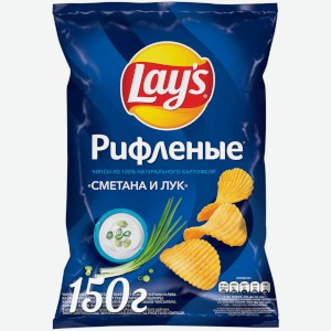Картофельные чипсы Lay s Сметана и лук 150 г