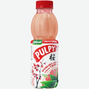 Напиток сокосодержащий Pulpy Сакура 0,45 л