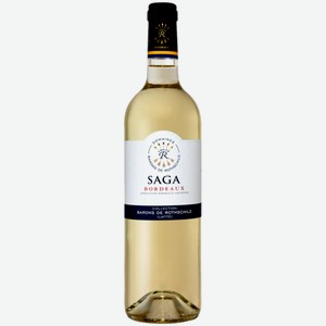 Вино Saga Domaine Barons de Rothschild Bordeaux белое сухое 0,75 л