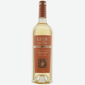 Вино Gran Castillo Family selection Chardonnay белое полусухое 0,75 л