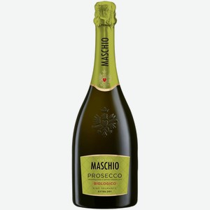 Вино игристое Maschio Prosecco Biologico Extra Dry белое сухое 0,75 л