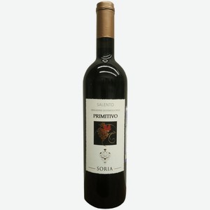 Вино Soria Primitivo красное сухое 0,75 л