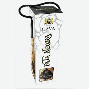 Вино игристое Pata Negra Cava белое брют 0,75 л в подарочной упаковке