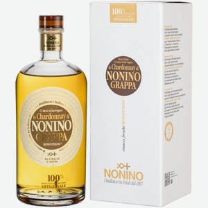 Граппа Lo Chardonnay di Nonino in Barriques Monovitigno 0,7 л в подарочной упаковке