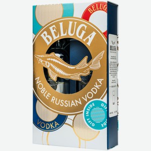 Водка Beluga Noble в п/у 0,7 л +стакан хайбол